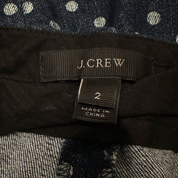 J. Crew Polkadots Denim Mini Skirt - Picture 4 of 6